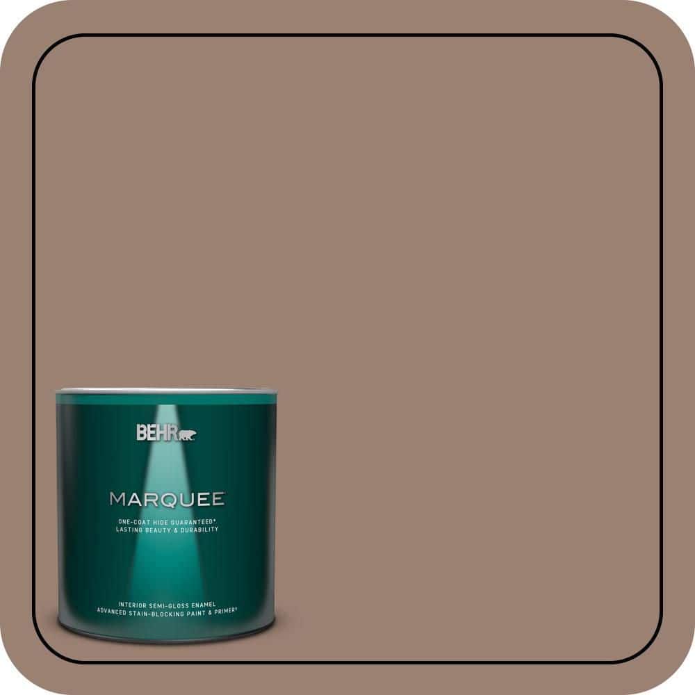 1 qt. #N190-5 Frontier Brown One-Coat Hide Semi-Gloss Enamel Interior Paint & Primer price history on PriceWatchPro