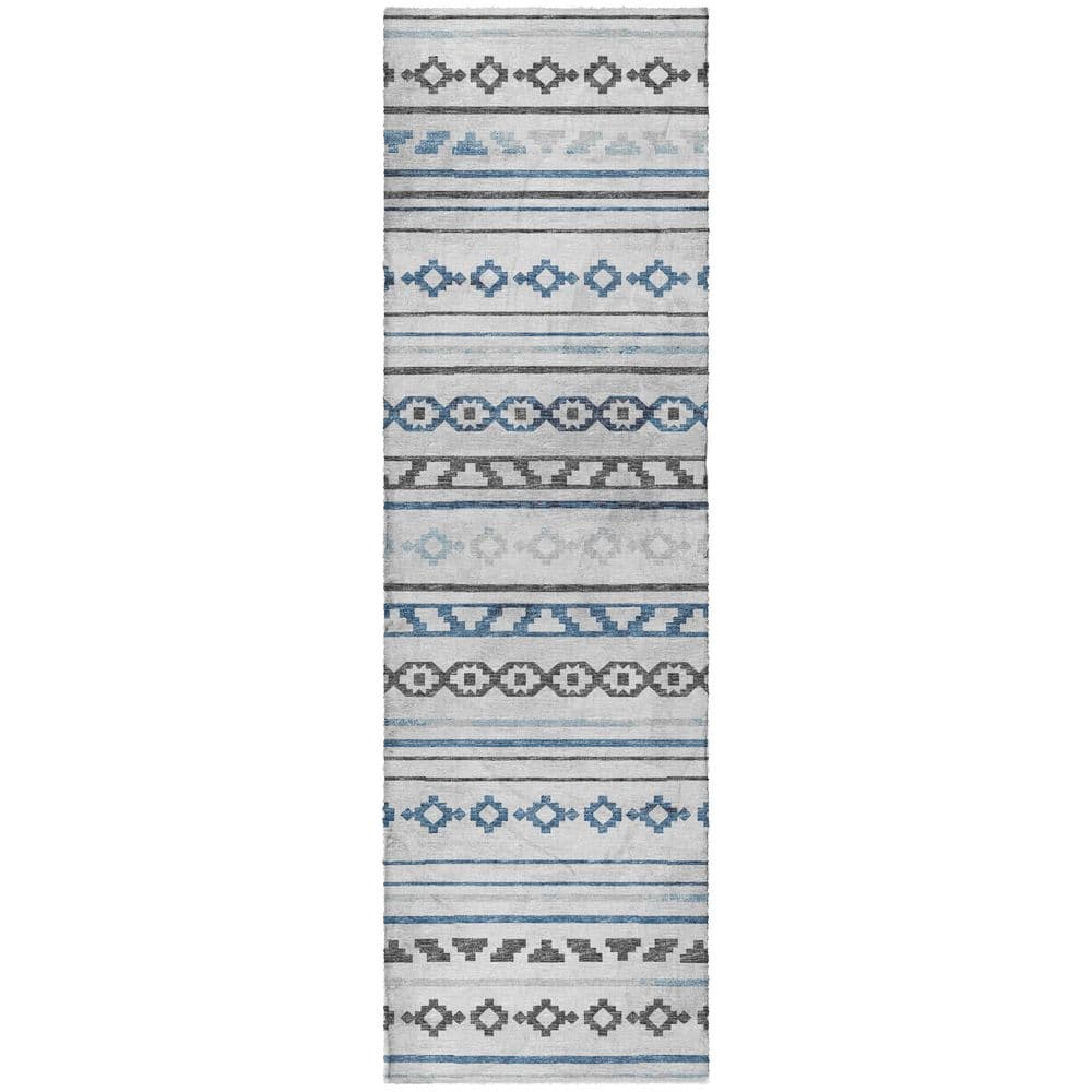 Dream Shag Premium Machine Washable Abstract ADS116 Gray 2 ft. x 7 ft. Runner Rug price history on PriceWatchPro