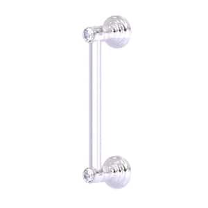 Carolina Crystal Collection 8 Inch Door Pull in Satin Chrome