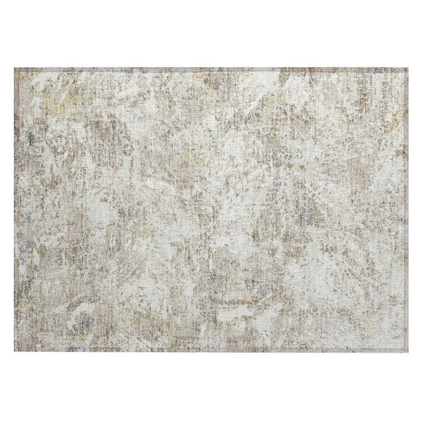 Chantille Machine Washable Indoor/Outdoor Abstract ACN2779 Ivory 3 ft. x 4 ft. Area Rug