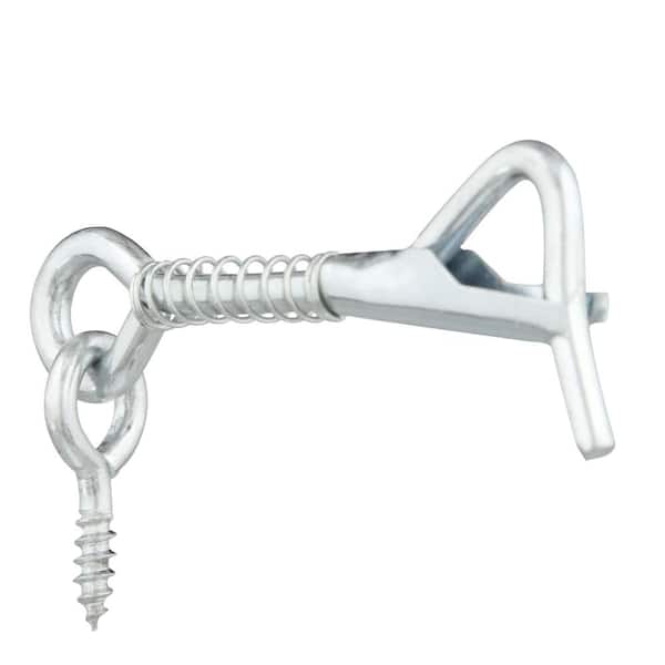 Everbilt 2-1/2 in. Zinc-Plated Steel Positive Lock Gate Hook and