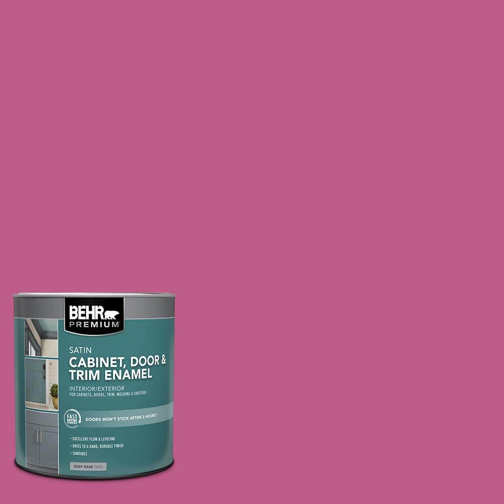 BEHR PREMIUM 1 qt. P1205 Beauty Queen Satin Enamel Interior/Exterior