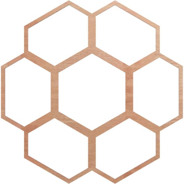 Ekena Millwork 0.375 in. x 32 in. x 32 in. Wood Medallion Moulding