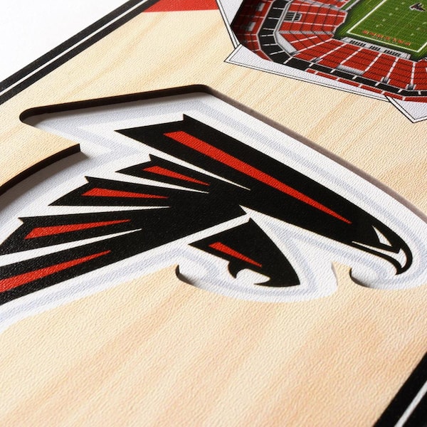 Atlanta Falcons Personalized Name And Number NFL 3D Baseball