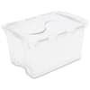 Sterilite 1914 - 48 Qt. Hinged Lid Storage Box White 19148006