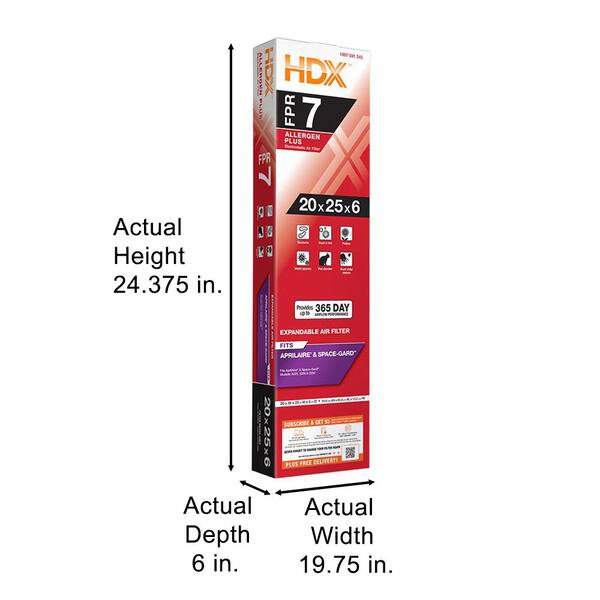 20x25x6 air filter home depot discount