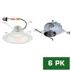 Globe Electric Slimline 3 in. White Finish Integrated LED Recessed Kit ...