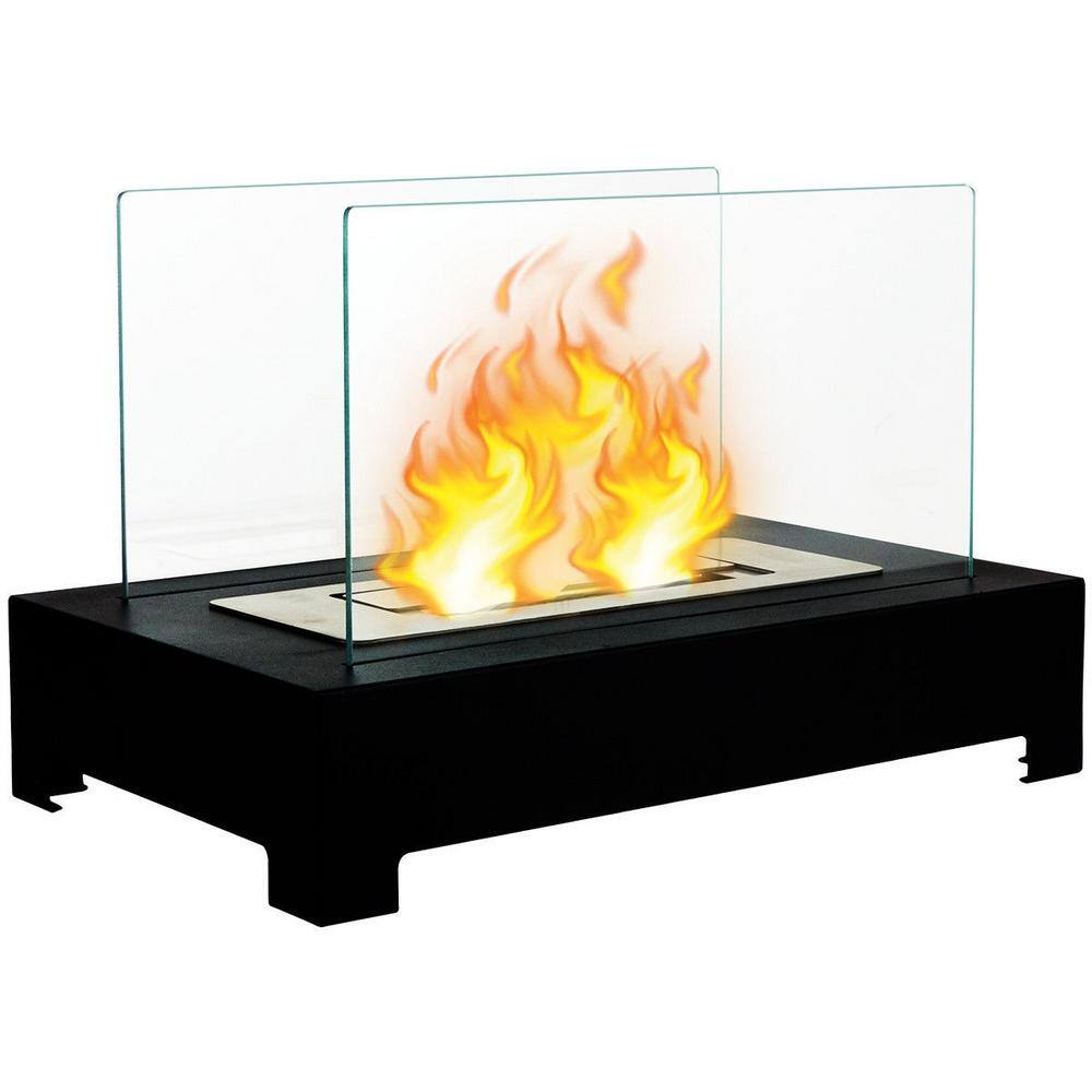 Boyel Living Stainless Steel Portable Tabletop Ventless Bio Ethanol Fireplace Wf Hw58929 The Home Depot Boyel Living Stainless Steel Portable, Waterless Fireplace Cleaner Home Depot