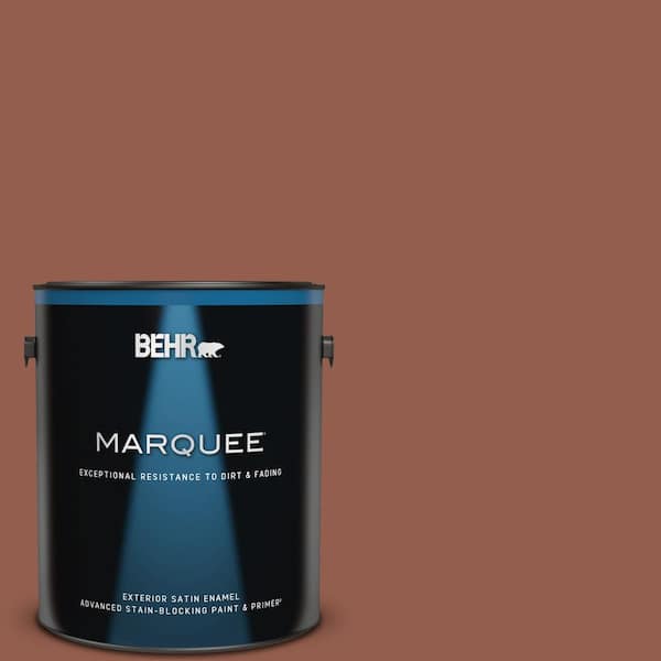 BEHR MARQUEE 1 gal. #200F-6 Sequoia Grove Satin Enamel Exterior Paint & Primer