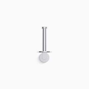 Composed Wall Mounted Vertical Toilet Paper Holder in Vibrant Brushed Nickel