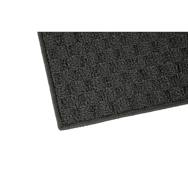 Town Square Cinder Gray 3 ft. x 5 ft. Casual Tufted Solid Color Checkered Polypropylene Area Rug