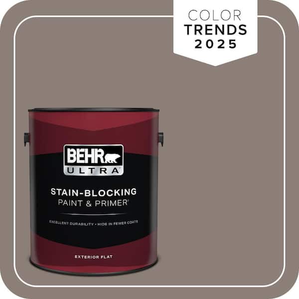 BEHR ULTRA 1 gal. Home Decorators Collection #HDC-NT-27B Wild Truffle Flat Exterior Paint & Primer