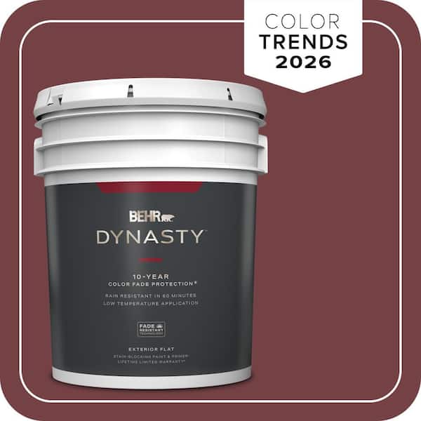 BEHR DYNASTY 5 gal. #MQ1-15 Rumors Flat Exterior Stain-Blocking Paint & Primer
