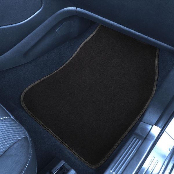 Car 1x Black Floor Mat Carpet Non-slip Foot Rest Pedal Plate Pad Fit for  Driver