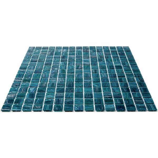 Apollo Tile Celestial Green Lizard 12-in x 12-in Glossy Glass Uniform Squares Floor and Wall Tile (20-sq. ft/ Carton)