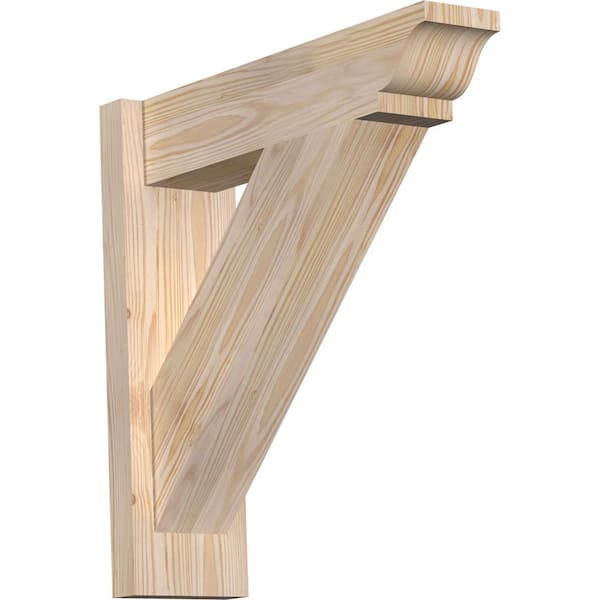 Ekena Millwork 6 in. x 20 in. x 20 in. Douglas Fir Traditional Smooth Outlooker