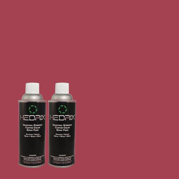 Hedrix 11 oz. Match of 110B-7 Raspberry Pudding Semi-Gloss Custom Spray Paint (2-Pack)
