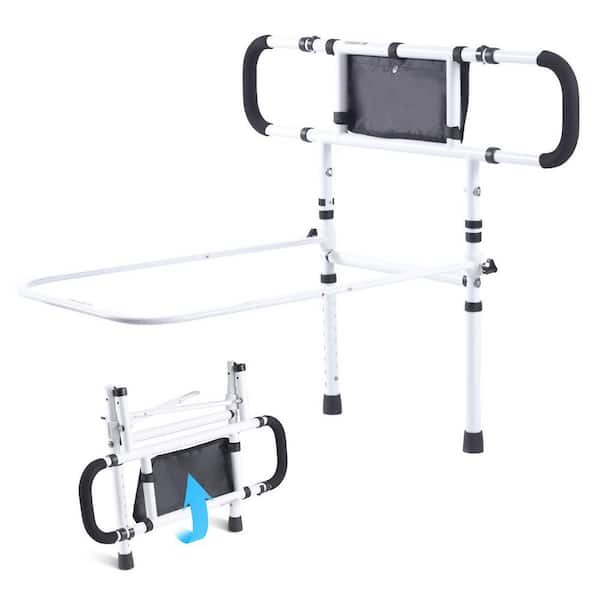 Bed Rails for Elderly Adults, 180° Foldable Design, 450 LBS. Capacity, Patient Care for Seniors' Safety and Convenience