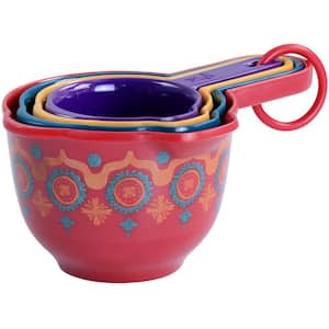 Cassia Cinnamon 4-Piece Melamine Measuring-cup in Assorted Colors
