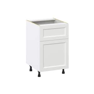 21 in. W X 34.5 in. H X 24 in. D Alton Painted White Shaker Assembled Base Kitchen Cabinet with 10 in. Drawer