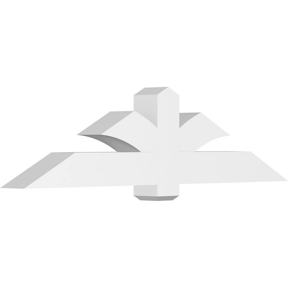 72 in. W x 18 in. H x 6 in. D x 6 in. F, 6/12 Pitch, Redmond Signature Urethane Gable Bracket, Primed Tan price history on PriceWatchPro