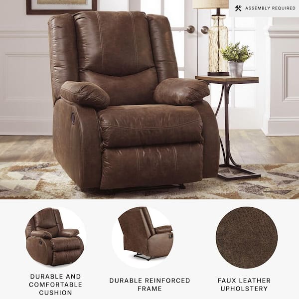 Signature DESIGN BY ASHLEY Bladewood Brown Faux Leather Standard
