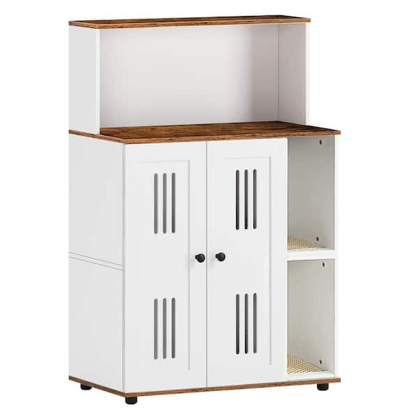 cenadinz Litter Box Enclosure for 2 Cats Hidden cat furniture double litter cabinet, can be used as side cabinet wash bathroom