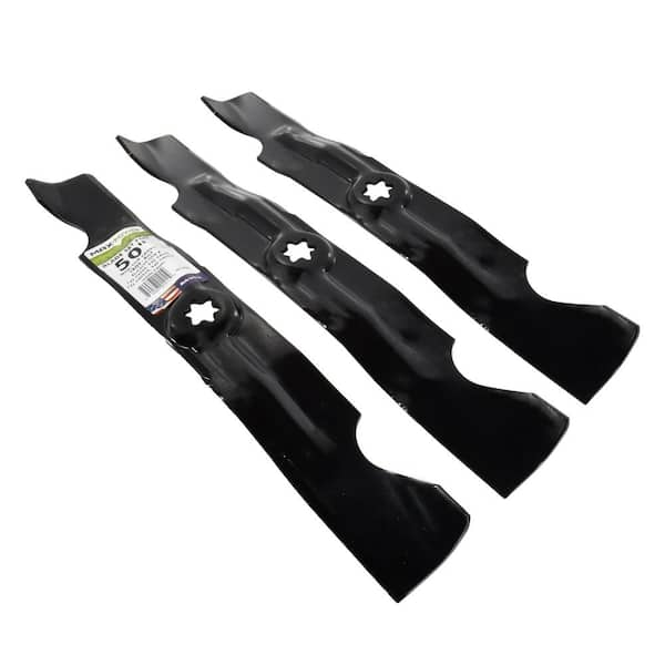 Maxpower 561559B Blade Set for 46” Cut Mtd/cub Cadet/Troy-Bilt, Black