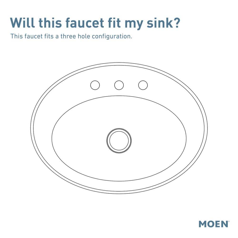 Moen Banbury Chrome 4 in. Centerset Bathroom Sink Faucet