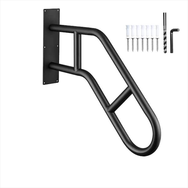 23 in. U-Shape Safety Handle, Wall Mount Stair Hand Grab Bars for Garage, Porch, Garden and Patio