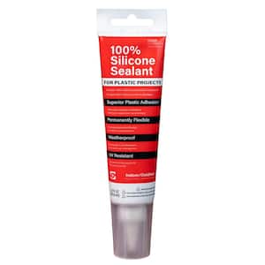100% Silicone 2.8 oz. Clear Caulk and Sealant for Plastic Sheets