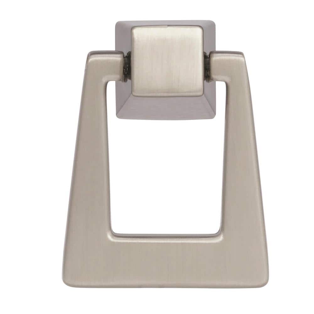 Satin Nickel Modern Drop Bail Cabinet Pendant