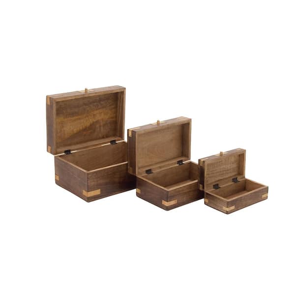 Box with Inset Sides and Hinged Lid - Small