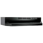 BUEZ1 30 in. Ductless Under Cabinet Range Hood with light and Easy Install System in Black