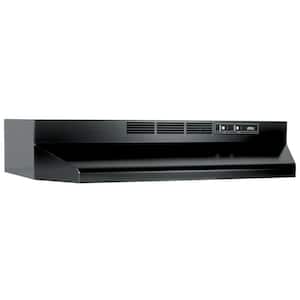 BUEZ1 30 in. Ductless Under Cabinet Range Hood with light and Easy Install System in Black