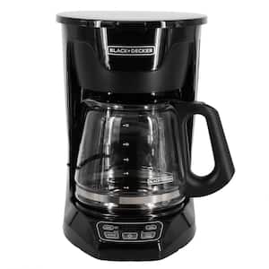 12- Cup Programmable Coffee Maker with Vortex Technology in Black