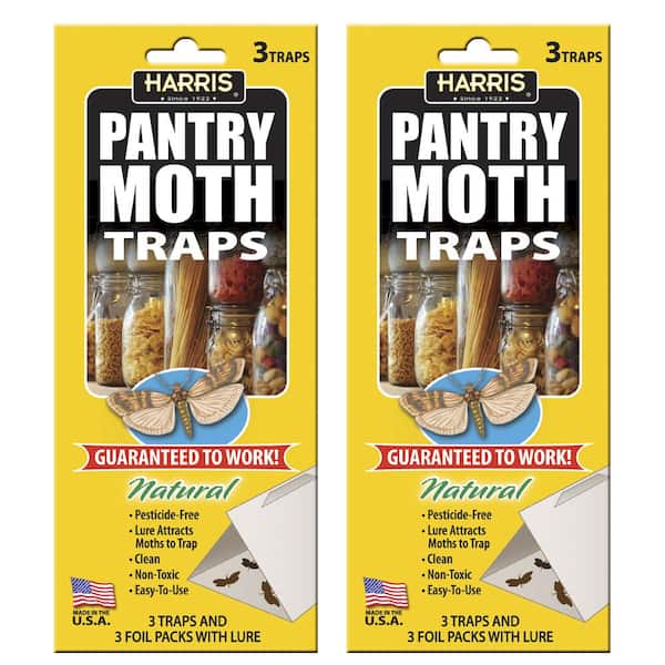 Harris Pantry Moth Traps with Lure - 6 Trap Value Pack