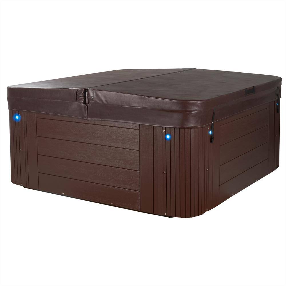 Grand Banks 6-Person Espresso Acrylic Hot Tub with LED Lighting