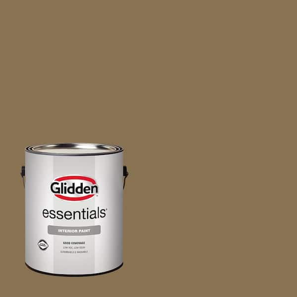 Glidden Essentials 1 gal. PPG1099-7 Favorite Fudge Flat/Matte Interior Paint