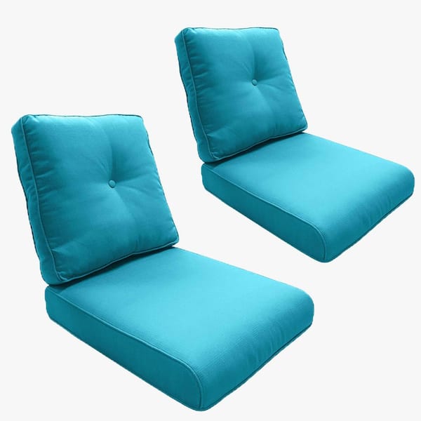 Gymojoy 22 in. x 24 in. 4-Piece CushionGuard Deep Seating Outdoor Lounge Chair Replacement Cushions