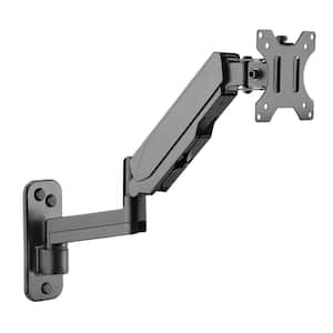 Height Adjustable Single Monitor Wall Mount Adapter Screens Up to 32 in.