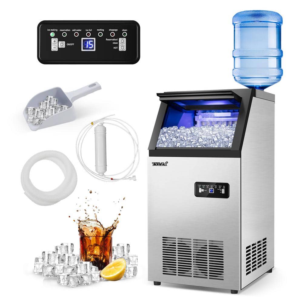 Tylza 14 in. 88 lbs. Per Day BuiltIn and Freestanding Ice Maker in