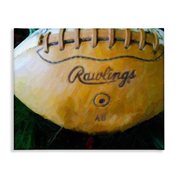 Painterly Team Football by Graffi tee Studios Unframed Sports Graphic Art Print 30 in. x 40 in.