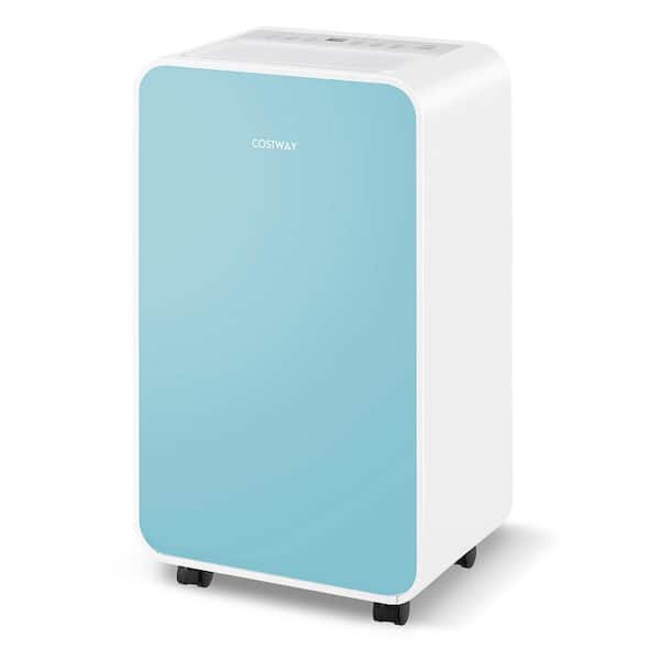 Costway 32 pt. 2500 sq. ft. Dehumidifier for Home Basement 3 Modes Portable in. Blue