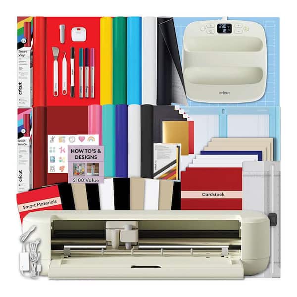 Explore 5 Smart Cutting Machine and EasyPress SE Heat Press Craft Bundle with Vinyl, Iron-On, Cardstock and Tools