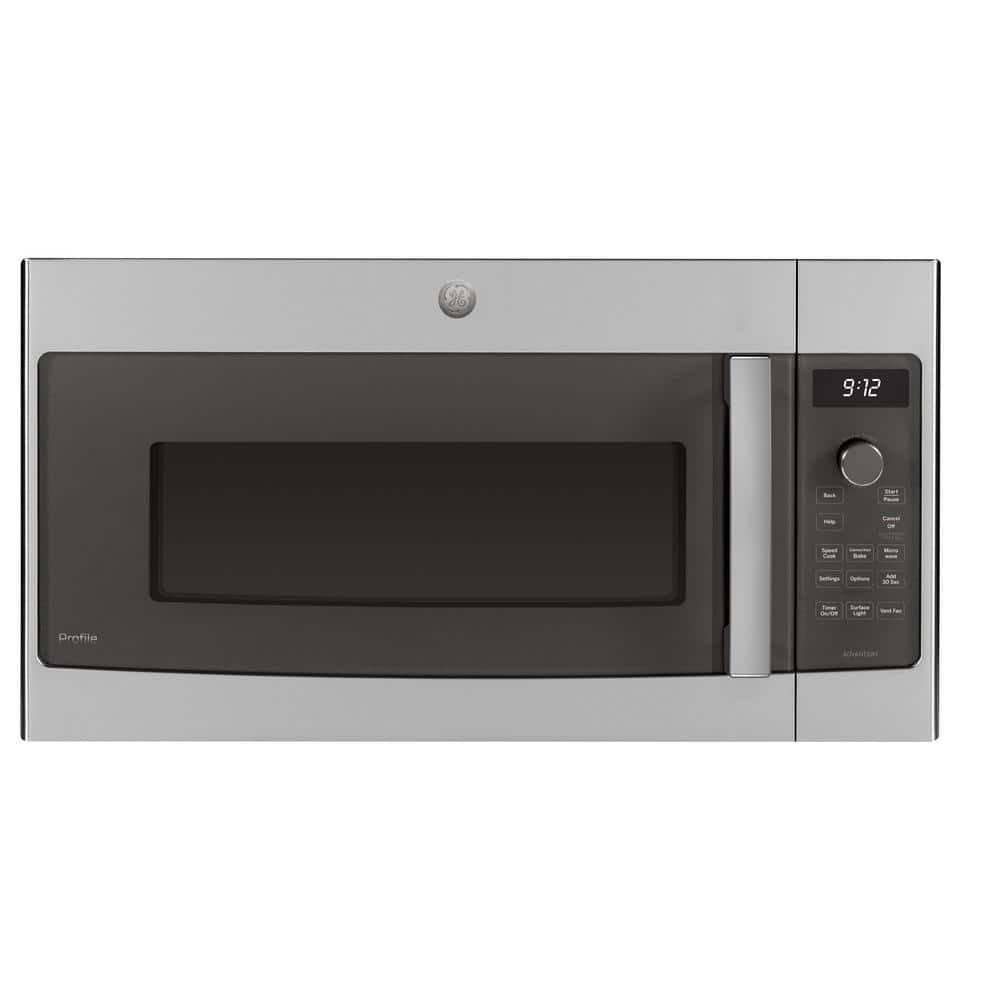 GE Profile 1.7 cu. ft. Over-the-Range Convection Microwave with Advantium Technology in Stainless Steel, Silver