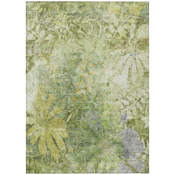 Addison Rugs Chantille Machine Washable Indoor/Outdoor Abstract ACN2223 Aloe 3 ft. x 5 ft. Area Rug