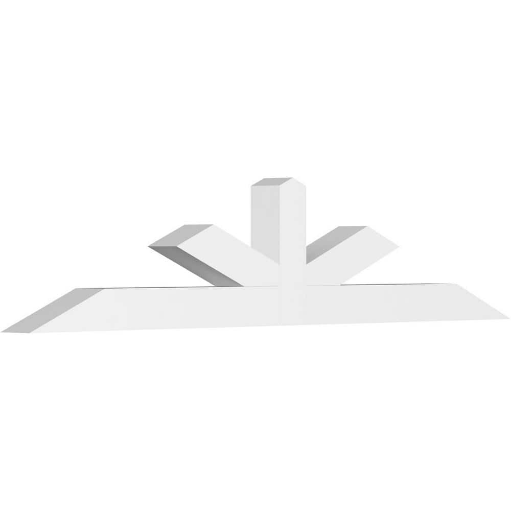 72 in. W x 15 in. H x 4 in. D x 4 in. F, 5/12 Pitch, Saratoga Signature Urethane Gable Bracket, Primed Tan price history on PriceWatchPro