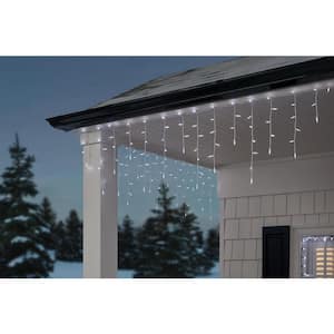 200 Count Cool White Mini LED Icicle Lights