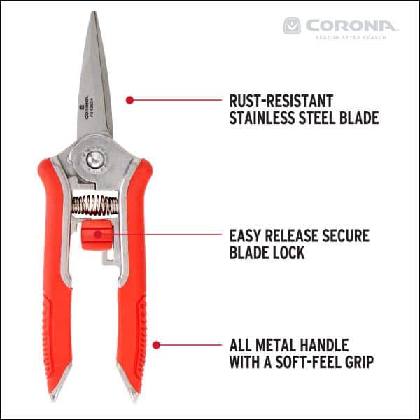 Corona 2 in. Pruning Shears, Mini Floral Snips FS43624 - The Home